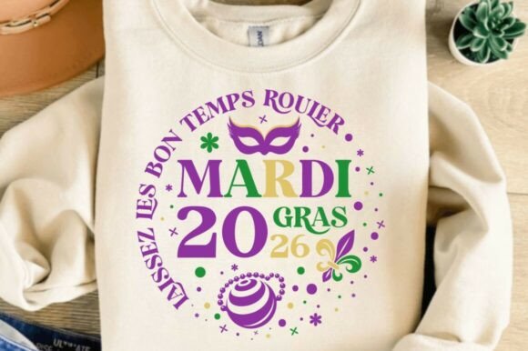Laissez Les Bon Temps Rouler Mardi Gras Graphics for Crafts