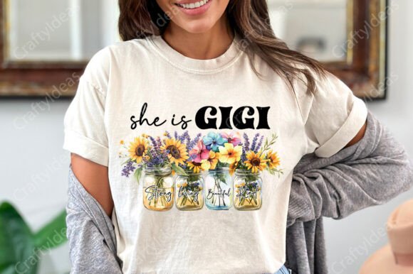 She is Gigi Mom Gigi Mimi Png Bundle: Graphics for Crafts & Branding