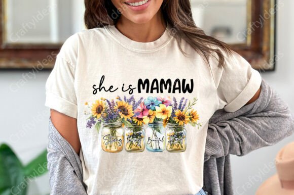 She is Mamaw, Mother s Day Png, Mom Png for Crafts and Graphics