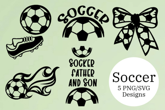 Soccer Bundle Graphics for Crafts and Creative Projects