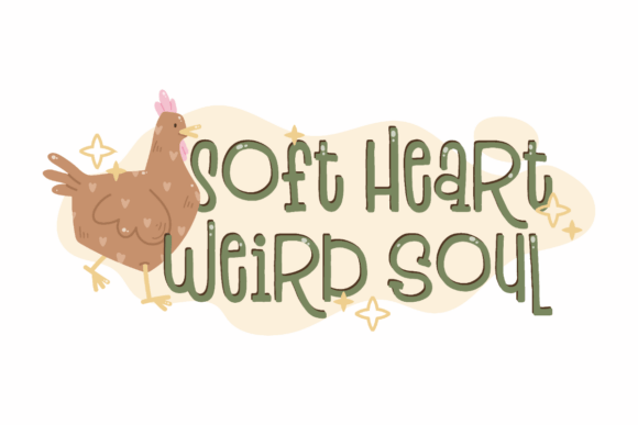 Soft Heart Weird Soul: A Graphic Design Asset for Crafts and Branding