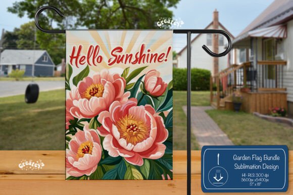 Summer Spring Garden Flag Png Flower Png Graphics for Crafts