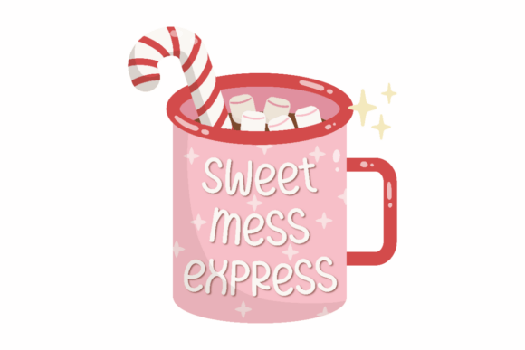 Sweet Mess Express, Cute Christmas Graphics for Crafts
