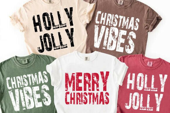 Trendy Christmas Bundle Preppy Christmas Graphics for T-Shirt Designs
