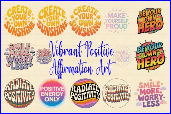 Vibrant Positive Affirmation Art Bundle Review