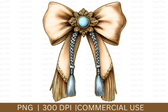 Western Coquette Bow, Country Girl PNG Graphics for Crafts